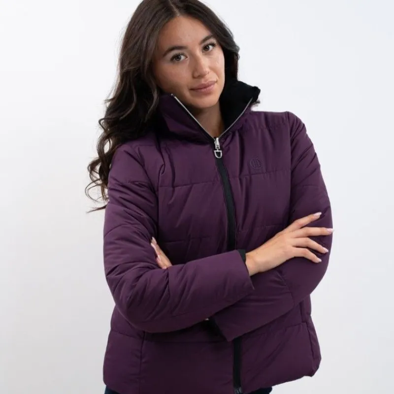 HARCOUR Parka équitation femme réversible Adèle -<Femme Equipement Froid Et Pluie|Cavalière Urbaine