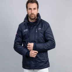 HARCOUR Parka équitation homme FFE -<Homme Blousons, Parkas Homme