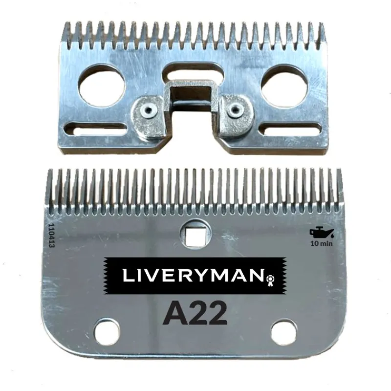 LIVERYMAN Peigne et contre peigne tondeuse cheval A22 Tonte fine -< Tondeuse Cheval