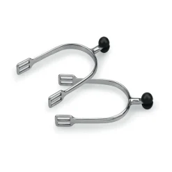 SHIRES Éperons à boule inox Plastic Roller Ball -< Éperons