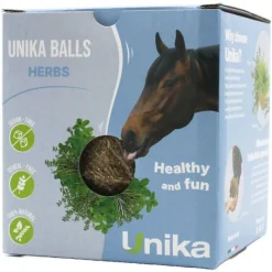 UNIKA Pierre à lécher respiration cheval Ball Herbs -< Pierre À Sel Et Pierre À Lécher|Friandises Cheval