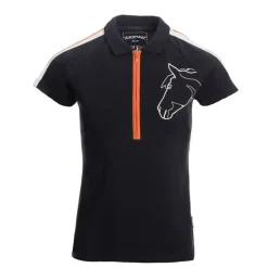 HORSEWARE Polo coton zip Femme Flamboro -<Femme Tee-Shirts Et Polos Équitation Femme