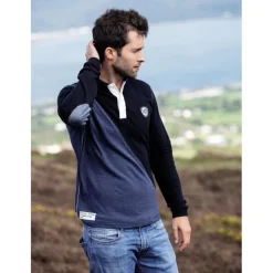 HORSEWARE Polo manches longues Homme Rugby -<Homme Polaires, Sweats Homme|Tee-Shirts, Polos Homme