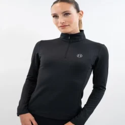 HARCOUR Polo équitation femme hiver manches longues Atlantic -<Femme Equipement Froid Et Pluie|Tee-Shirts Et Polos Équitation Femme