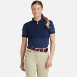 HORSE PILOT Polo équitation Femme manches courtes Aeromesh -<Femme Concours Femme|Tee-Shirts Et Polos Équitation Femme