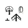 WALDHAUSEN Porte-harnais set de 4 pièces -< Rangement Écurie