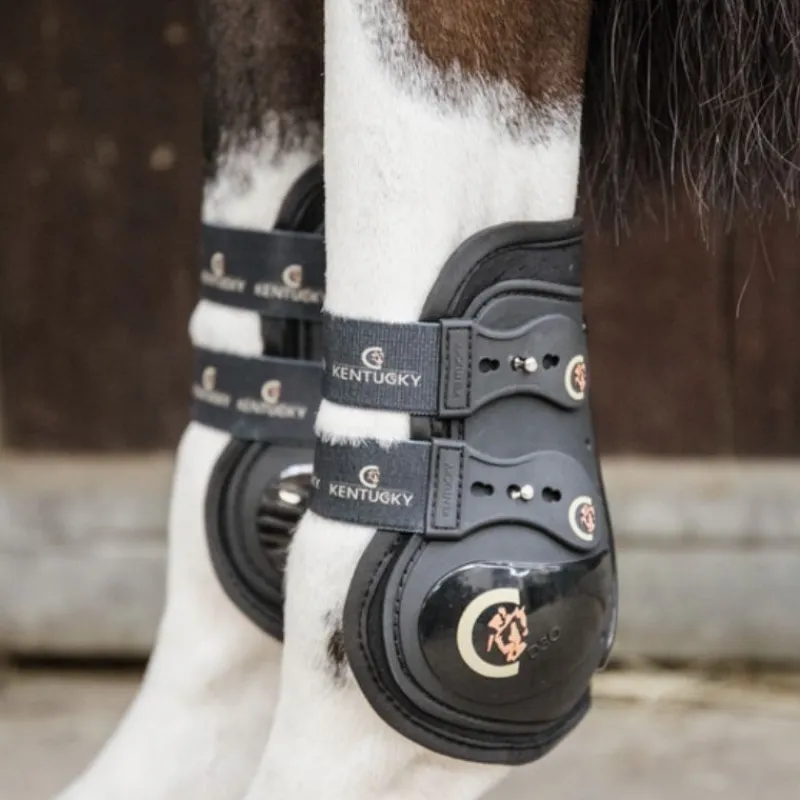 KENTUCKY HORSEWEAR Protège-boulets cheval 2 crochets Elastic Moonboots Max - Kentucky< Protège-Boulets