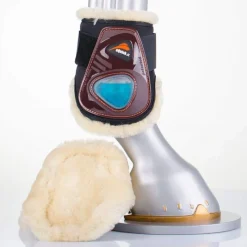 EQUICK Protège-boulets cheval mouton velcro E-Shock E-Fluidgel -< Protège-Boulets