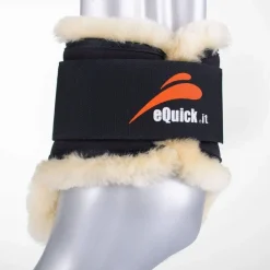 EQUICK Protège-boulets cheval mouton velcro E-Shock E-Fluidgel -< Protège-Boulets