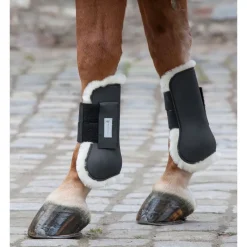 WALDHAUSEN Protège-tendons doublés mouton véritable -< Protège-Tendons