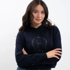 HARCOUR Pull équitation femme Aurélia -<Femme Cavalière Urbaine|Polaire Et Sweat D'Équitation Femme