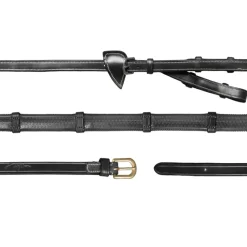DYON Rênes caoutchouc cheval avec alliances 7 arrêtoirs D Collection (13 mm) - Dy'on< Accessoires De Bridon Cheval