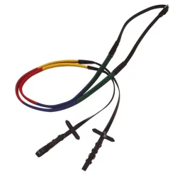 CAVALHORSE Rênes caoutchouc couleurs éducatives< Accessoires De Bridon Cheval