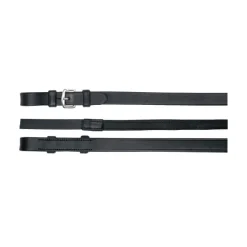 WALDHAUSEN Rênes hunter cheval cuir et caoutchouc (sans arrêtoirs) -< Accessoires De Bridon Cheval