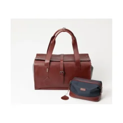 SOMEH Sac de voyage en cuir bi matière -< Idées Cadeaux|Accessoires Lifestyle Équitation