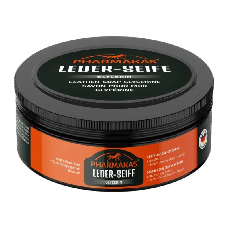 PHARMAKAS Savon nettoyant cuir équitation Lederseife -< Soins Cuir Et Synthétique