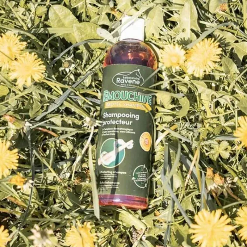 RAVENE Shampoing protecteur cheval Emouchine 500 ml -< Shampoing Cheval