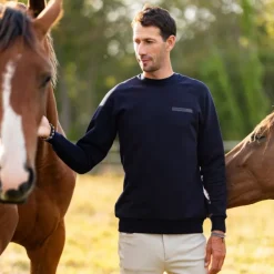HORSE PILOT Sweat équitation Homme Mérinos -<Homme Equipement Froid Et Pluie|Polaires, Sweats Homme