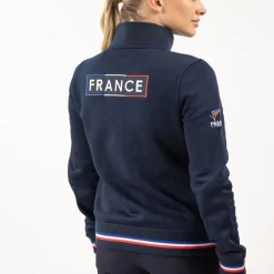 HARCOUR Sweat zippé équitation Femme Baloubeth France -<Femme Polaire Et Sweat D'Équitation Femme