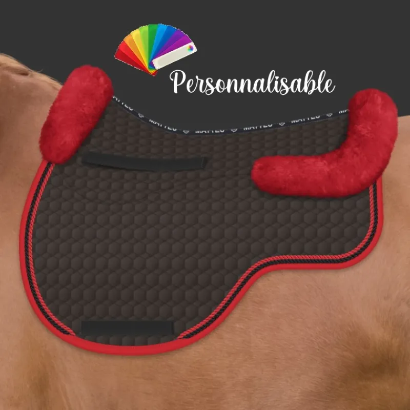 MATTES Tapis de selle cheval Eurofit avec amortisseur en mouton personnalisable -< Amortisseurs De Dos Cheval|Tapis De Selle Personnalisables