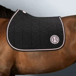 HARCOUR Tapis de selle cheval Suze Octobre Rose -< Tapis De Selle Classiques
