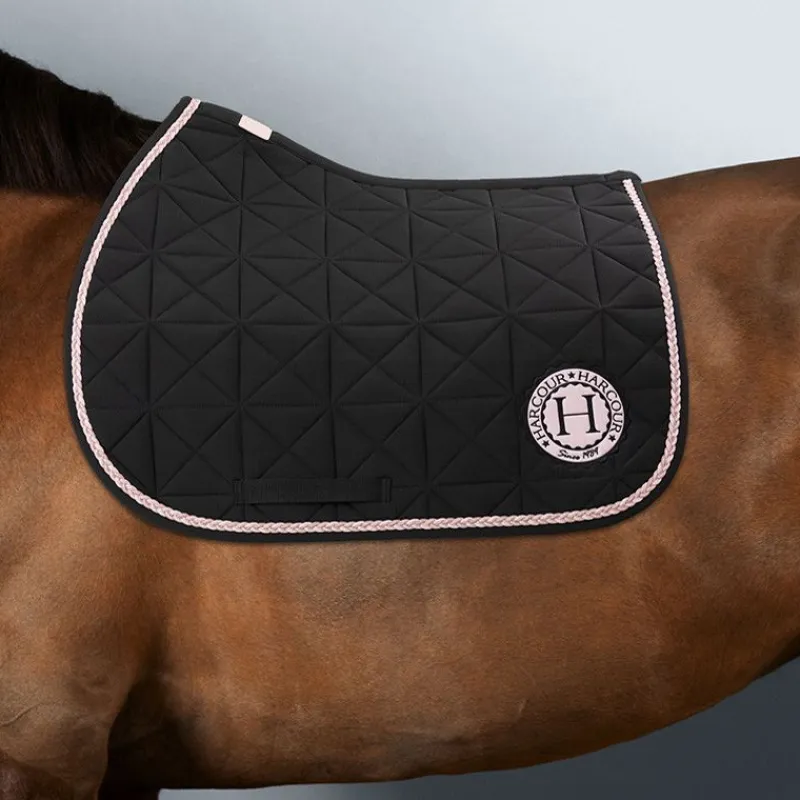 HARCOUR Tapis de selle cheval Suze Octobre Rose -< Tapis De Selle Classiques