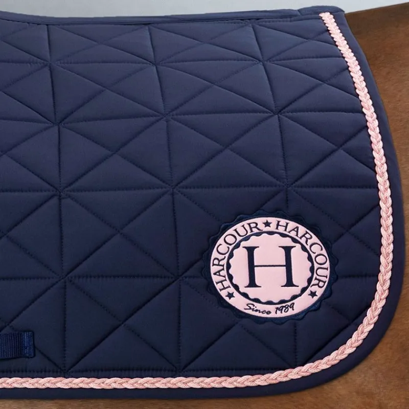HARCOUR Tapis de selle cheval Suze Octobre Rose -< Tapis De Selle Classiques