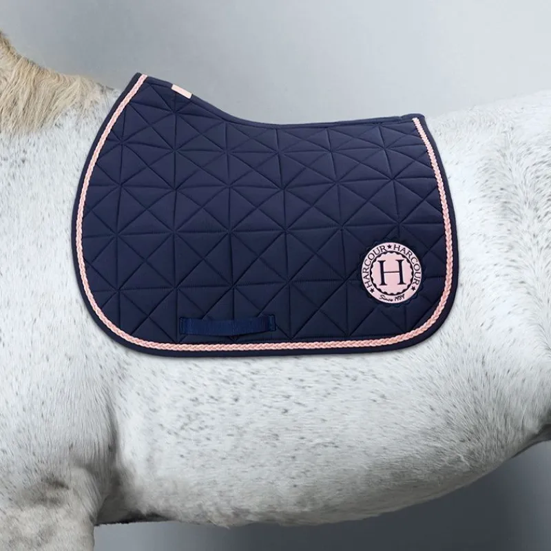 HARCOUR Tapis de selle cheval Suze Octobre Rose -< Tapis De Selle Classiques