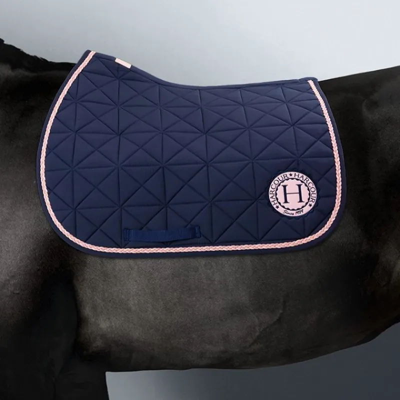 HARCOUR Tapis de selle cheval Suze Octobre Rose -< Tapis De Selle Classiques