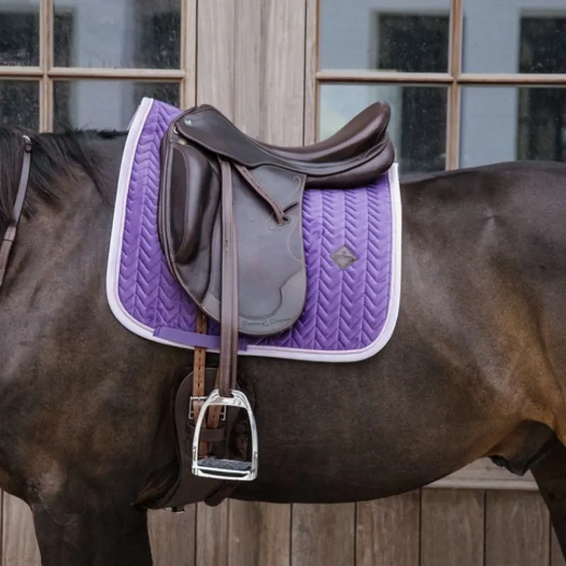 KENTUCKY HORSEWEAR Tapis de selle cheval Velvet Contrast - Kentucky< Idées Cadeaux|Tapis De Dressage