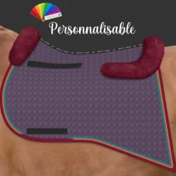 MATTES Tapis en pointe cheval personnalisable avec amortisseur en mouton -< Amortisseurs De Dos Cheval|Tapis De Selle Personnalisables