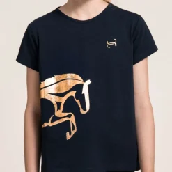 HORSE SPIRIT Tee-Shirt équitation enfant fille Barcelone -< Cavalière Junior