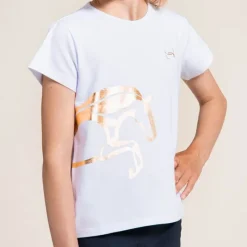 HORSE SPIRIT Tee-Shirt équitation enfant fille Barcelone -< Cavalière Junior