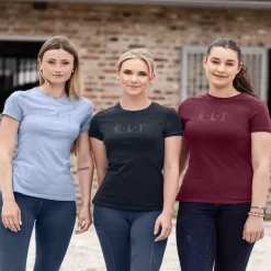 ELT Tee-shirt équitation femme Perugia -<Femme Equipement Équitation Pas Cher|Tee-Shirts Et Polos Équitation Femme