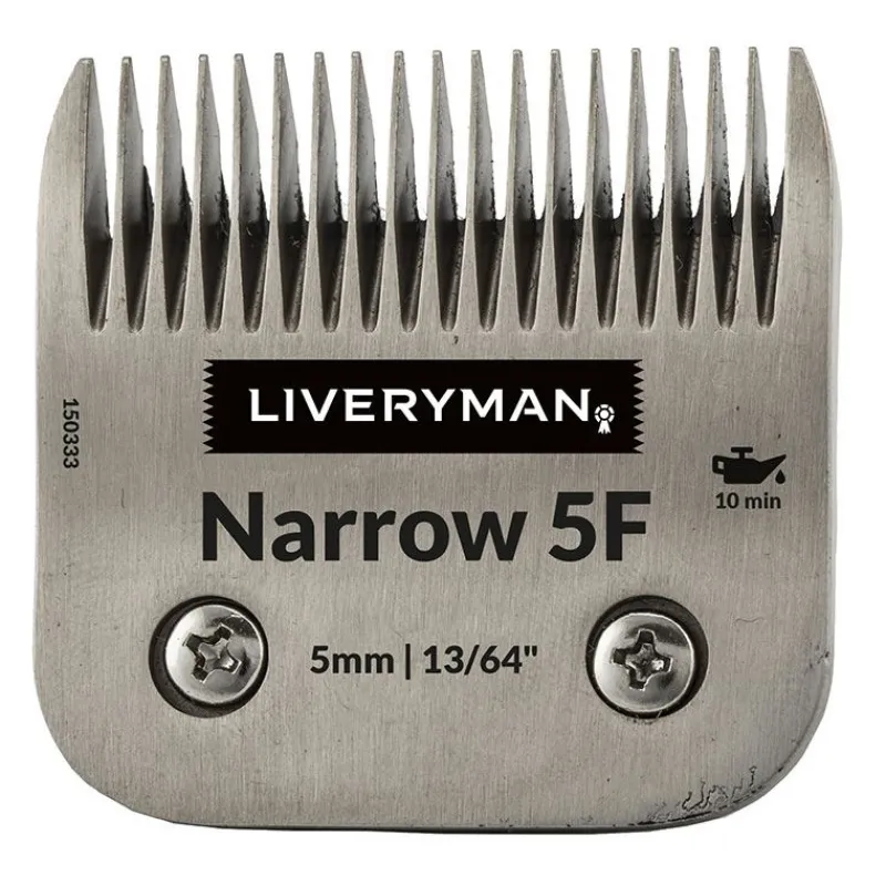 LIVERYMAN Tête de coupe de finition peigne tondeuse cheval large 46 mm Narrow poil long 6,4 mm -< Tondeuse Cheval