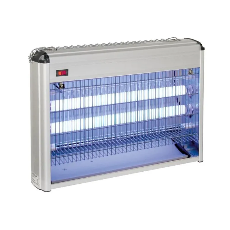 STABLE PRO Tue-mouches électrique aluminium 2 x 15 W EcoKill< Piège Anti-Insecte Cheval