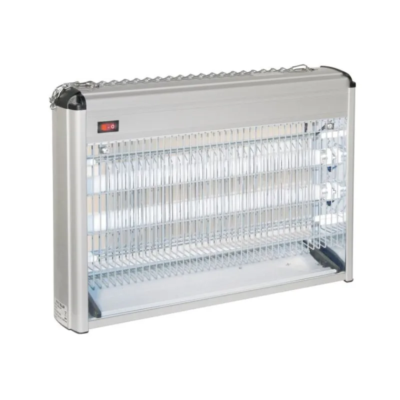 STABLE PRO Tue-mouches électrique aluminium 2 x 15 W EcoKill< Piège Anti-Insecte Cheval