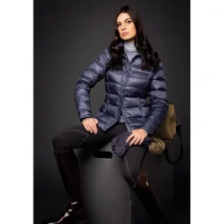 ALESSANDRO ALBANESE Veste doudoune Plume Femme Mantova -<Femme Veste Et Manteau Équitation Femme