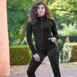 ELT Veste polaire femme équitation Powerfleece Monaco -<Femme Equipement Équitation Pas Cher|Polaire Et Sweat D'Équitation Femme