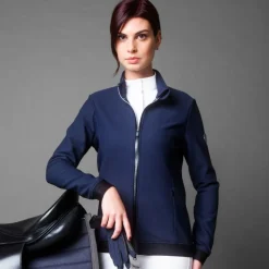 ALESSANDRO ALBANESE Veste polaire Sotfshell Respira Bonded Platinium Femme -<Femme Polaire Et Sweat D'Équitation Femme