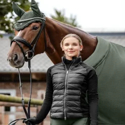 ELT Veste équitation femme matelassée hybride Oregon - Waldhausen<Femme Polaire Et Sweat D'Équitation Femme|Veste Et Manteau Équitation Femme