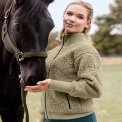ELT Veste équitation femme sherpa polaire Riverside -<Femme Polaire Et Sweat D'Équitation Femme|Veste Et Manteau Équitation Femme