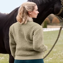 ELT Veste équitation femme sherpa polaire Riverside -<Femme Polaire Et Sweat D'Équitation Femme|Veste Et Manteau Équitation Femme
