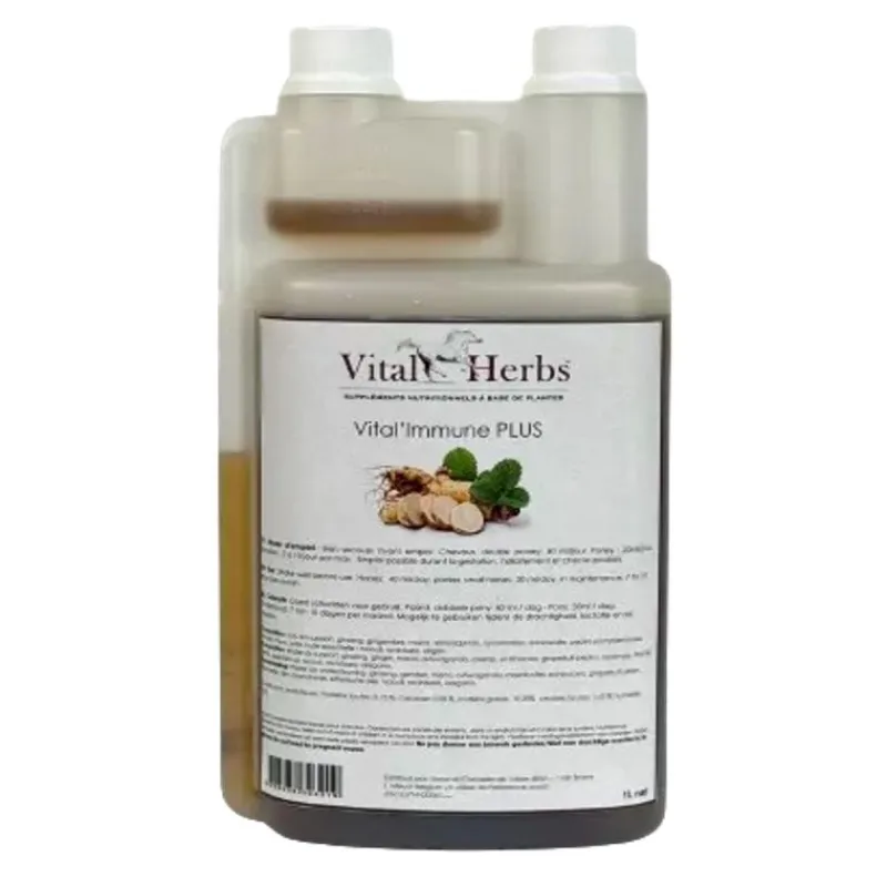 VITAL HERBS Vital Immune Plus Immunité cheval -< Système Immunitaire Cheval|Cheval Senior