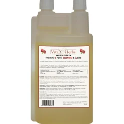 VITAL HERBS Vitamine E Lysine & Selenium cheval 1 L Muscle Gain - Vital'Herbs< Myosite Et Coup De Sang Cheval|Fertilité Jument Et Étalon